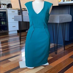 Greenish classy knee length dress